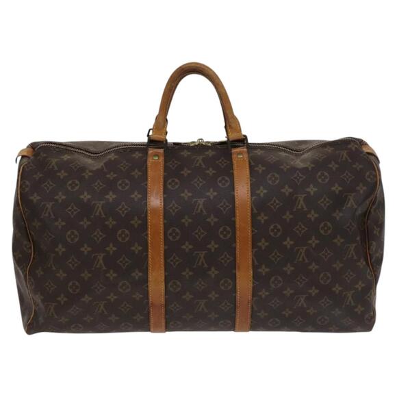 LOUIS VUITTON Monogram Keepall 55 Boston Bag M41424 - Picture 2 of 16